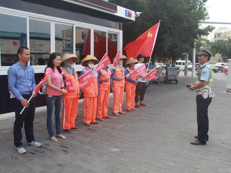 2017年10月24日，站交通崗